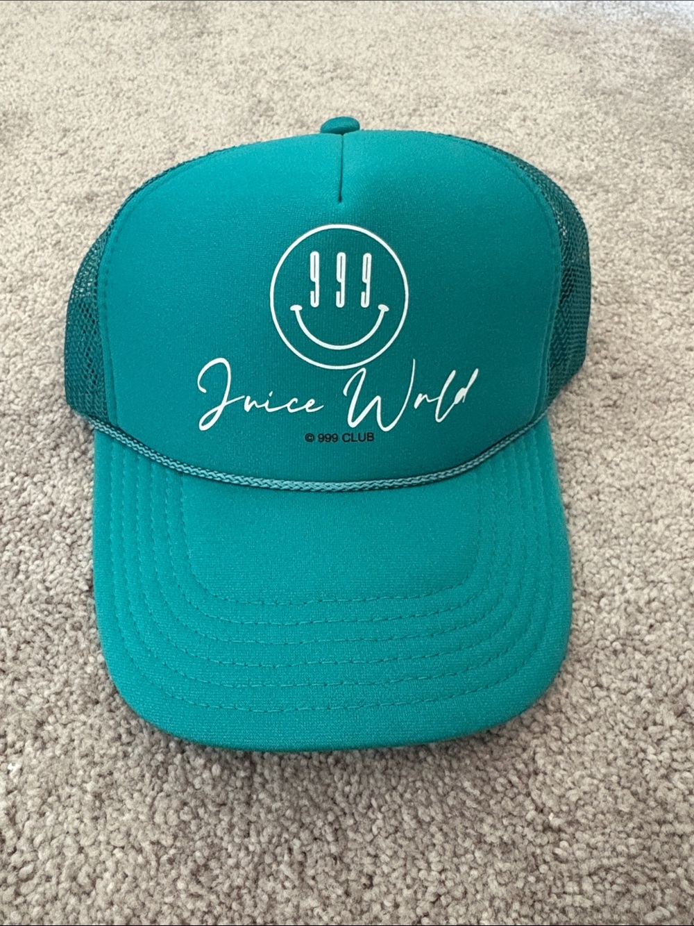 PacSun Teal 999 Juice Wrld Trucker Hat